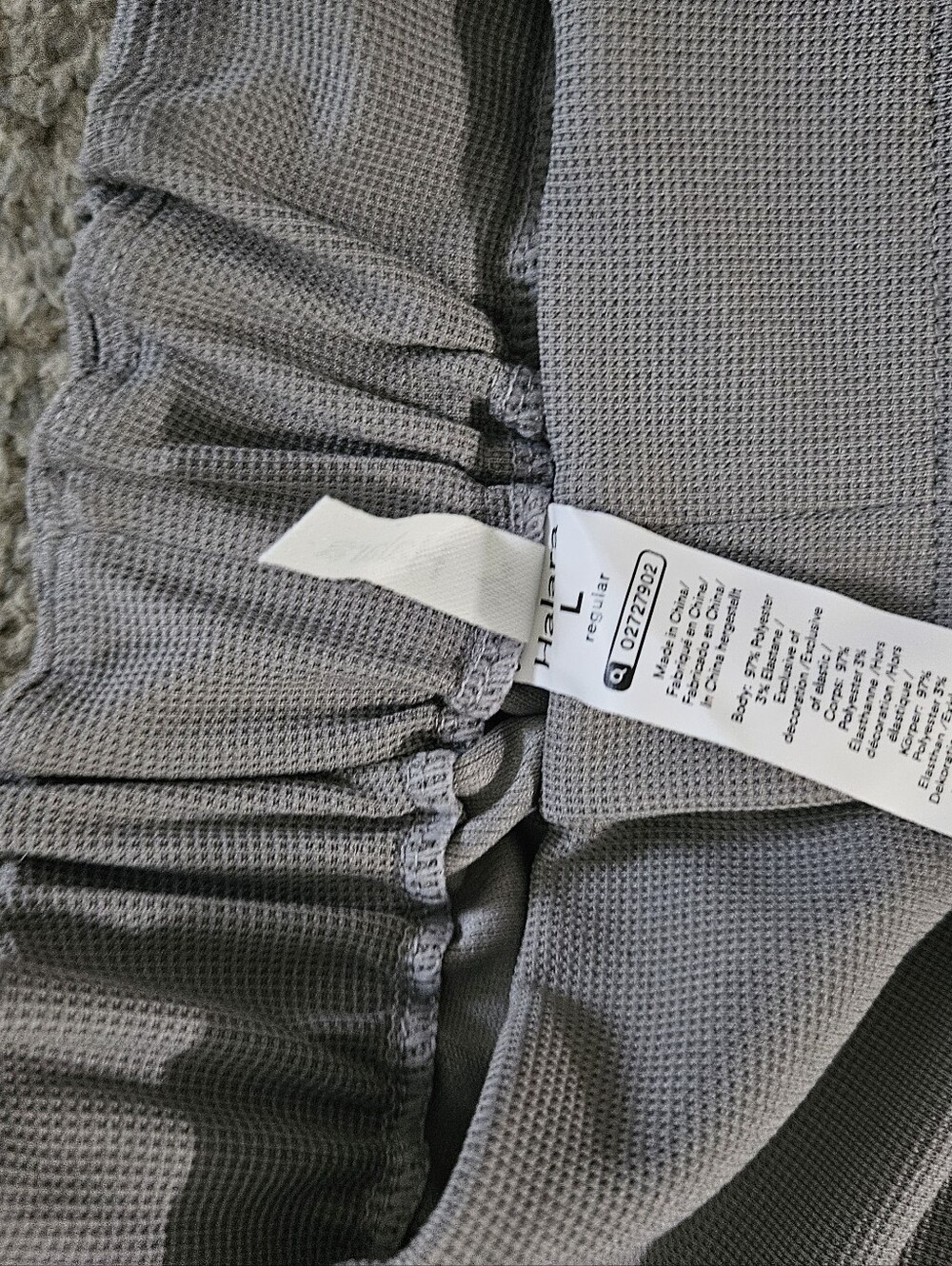 HALARA Light Grey Elastic Waist Wide Leg Pants - Picture 2 of 4